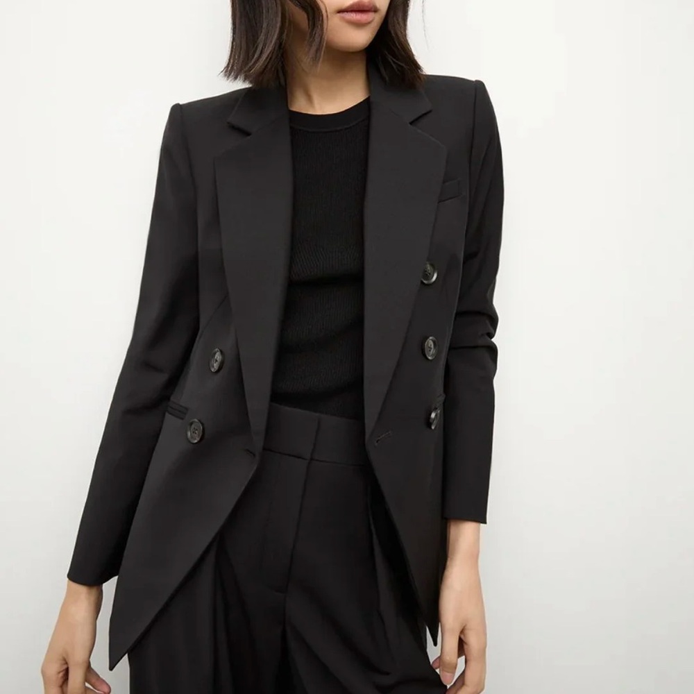 BCBGMaxAzria Black Double-Breasted Blazer